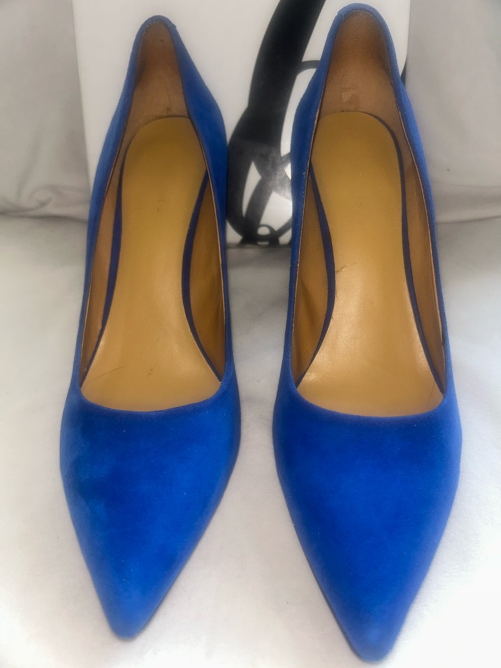 Nine West Cobalt Blue Pointed-Toe Suede Pumps - Picture 10 of 10